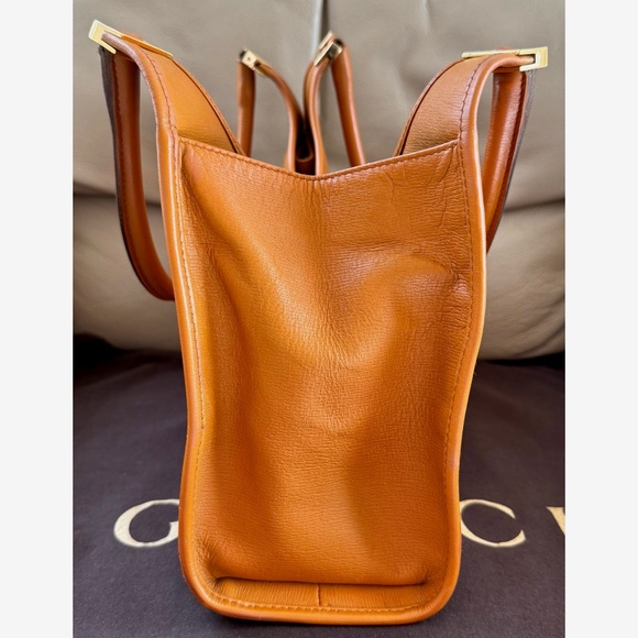 Certified Authentic Vintage Gucci Jackie Leather Dual Shoulder Handles Bag, COA - Picture 4 of 15